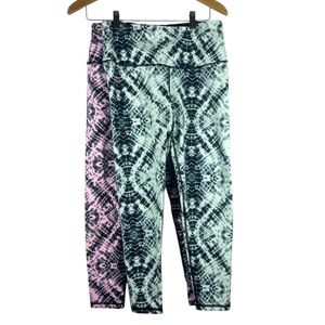 Victoria’s Secret Two Pairs of Tie Dye Knockout Legging Tights Medium